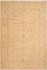 handmade Traditional Kafkaz Beige Lt. Brown Hand Knotted RECTANGLE 100% WOOL area rug 9 x 12